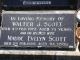 Walter J Scott and Maude E Scott, Hastings Cemetery